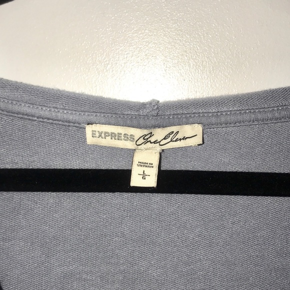 EXPRESS ONE ELEVEN Lace-Up Cropped Hoodie - Picture 3 of 5